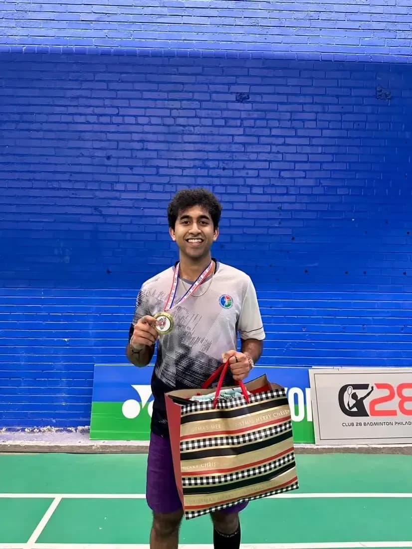 badmintonjustin client amit winning a tournament